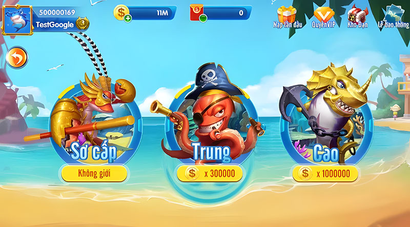 Chọn Chế Độ Chơi Hải Tặc Bắn Cá OK9